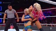 Charlotte Flair and Alexa Bliss met in a champion vs champion match at Survivor Series